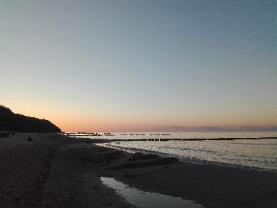 Abendstimmung am Strand von Kölpinsee